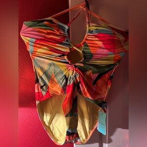 Seafolly Colorful Cut-Out Bodysuit